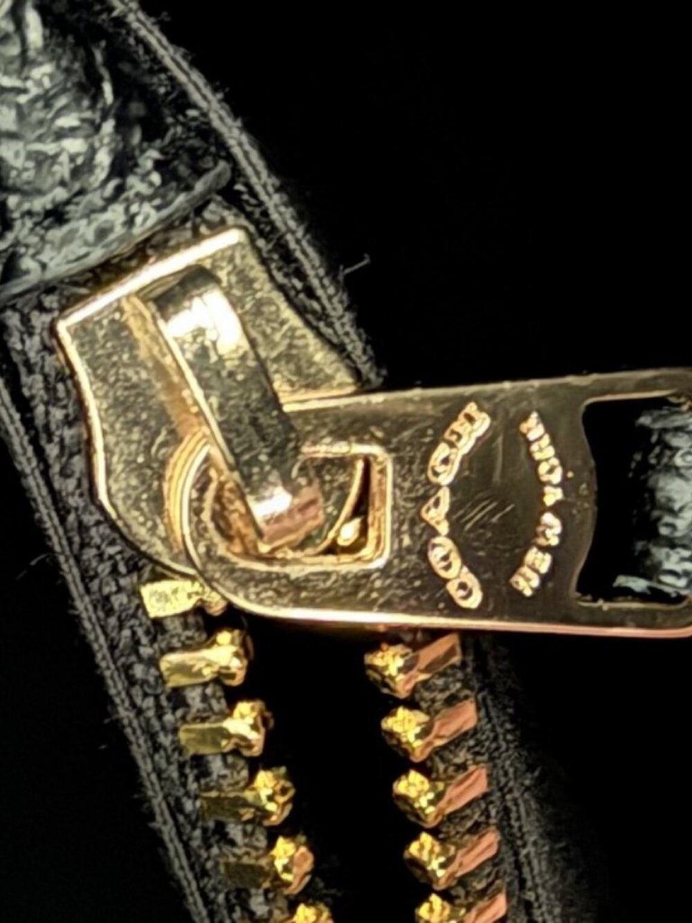 Coach Black Crossgrain Leather Minetta Crossbody Bag Satchel F67091 Gold - Picture 10 of 11